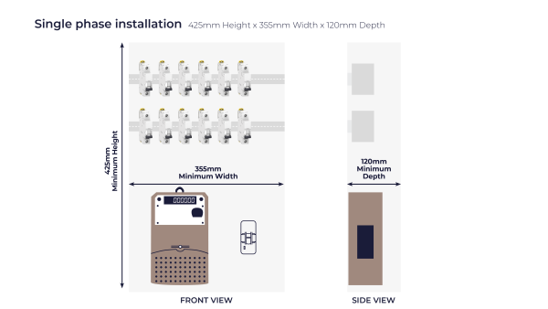 Vector NCS smart hot water single phase installation diagram