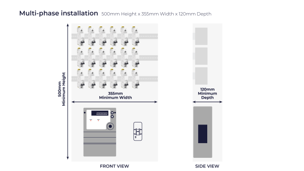 Vector NCS smart hot water multi-phase installation diagram